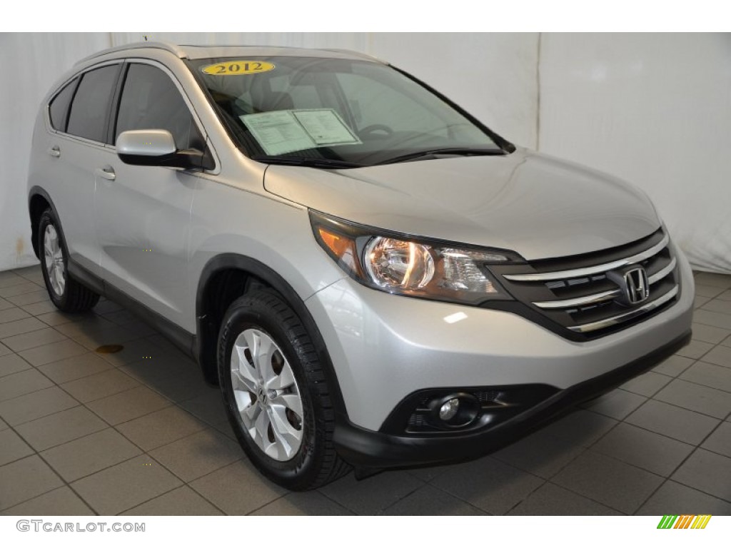 2012 CR-V EX-L - Alabaster Silver Metallic / Black photo #1