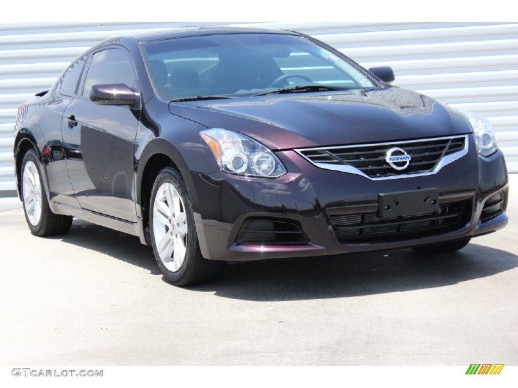 2010 Altima 2.5 S Coupe - Crimson Black / Charcoal photo #1