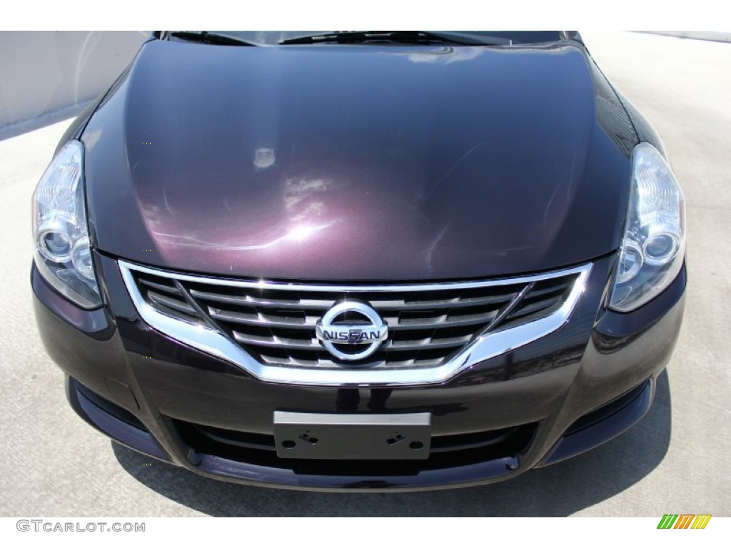 2010 Altima 2.5 S Coupe - Crimson Black / Charcoal photo #2