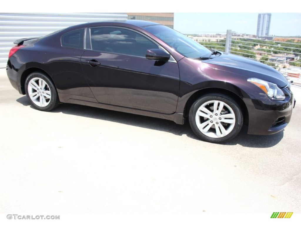 2010 Altima 2.5 S Coupe - Crimson Black / Charcoal photo #9