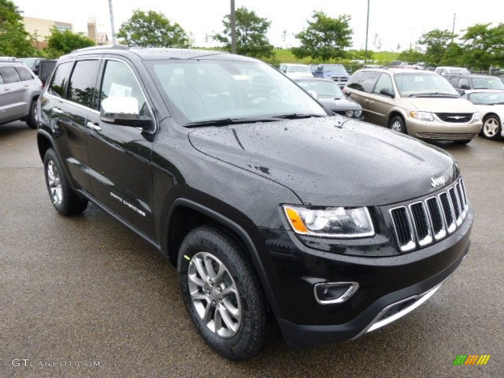 2014 Grand Cherokee Limited 4x4 - Brilliant Black Crystal Pearl / Morocco Black photo #4