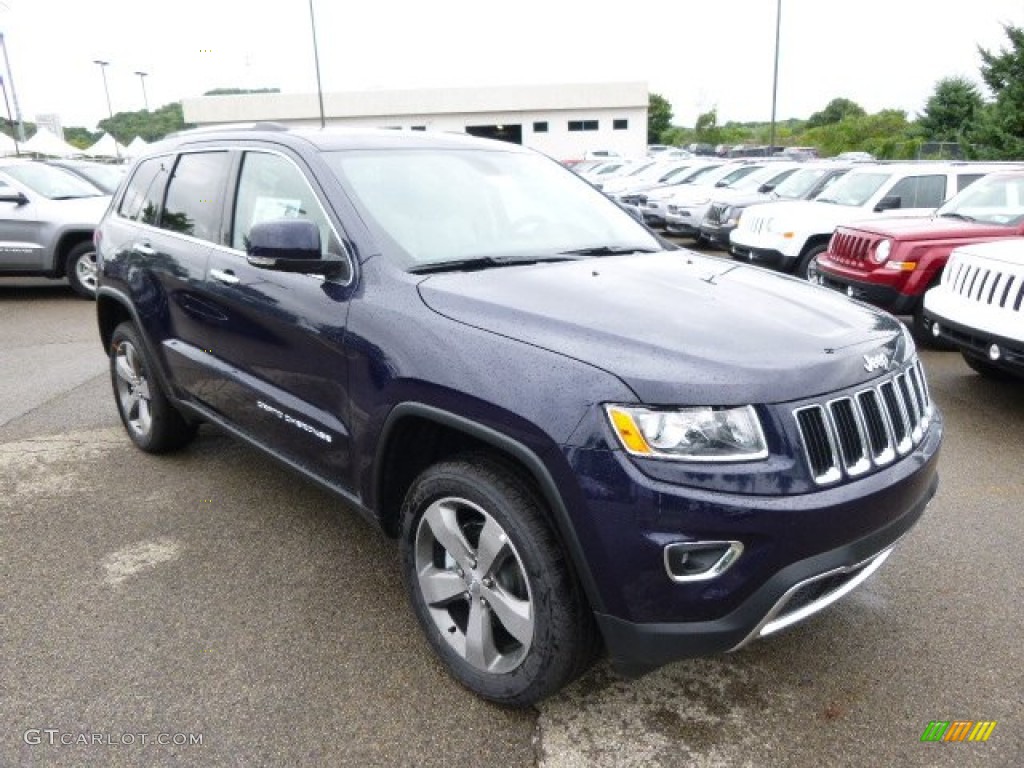 2014 Grand Cherokee Limited 4x4 - True Blue Pearl / New Zealand Black/Light Frost photo #4