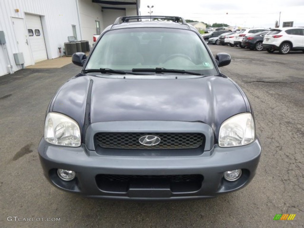 2004 Santa Fe GLS 4WD - Moonlit Blue / Beige photo #3