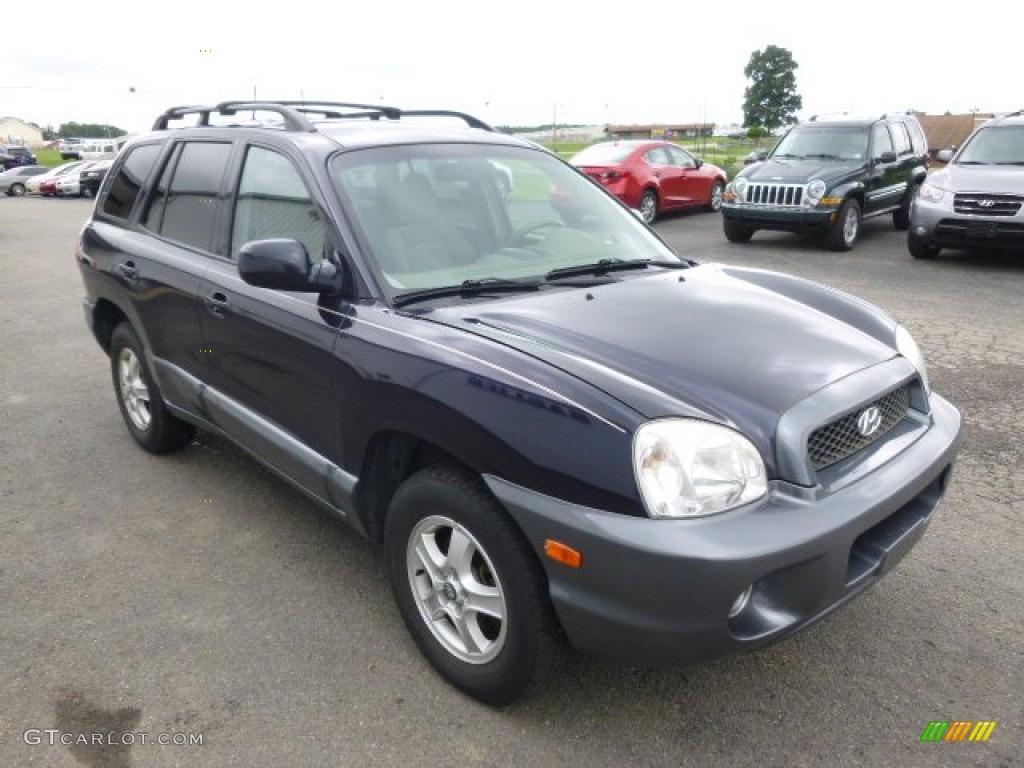 Moonlit Blue 2004 Hyundai Santa Fe GLS 4WD Exterior Photo #95813964