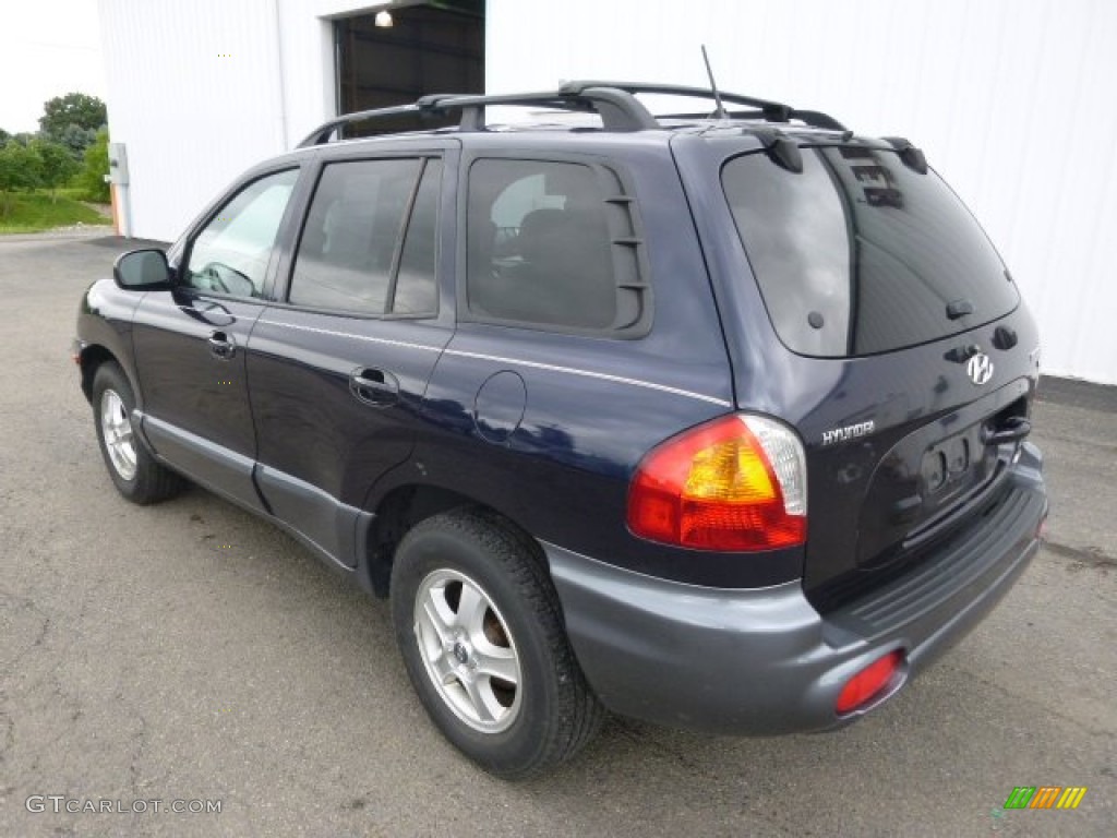 2004 Santa Fe GLS 4WD - Moonlit Blue / Beige photo #6