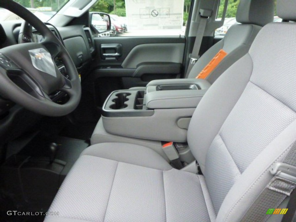 2014 Silverado 1500 WT Double Cab 4x4 - Black / Jet Black/Dark Ash photo #10