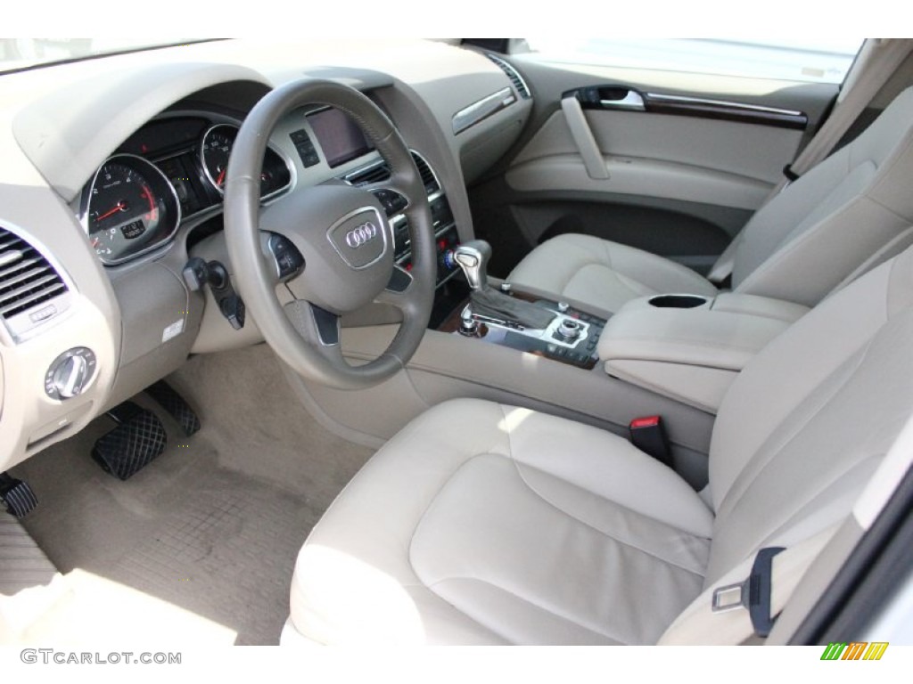 Cardamom Beige Interior 2012 Audi Q7 3.0 TDI quattro Photo #95818941