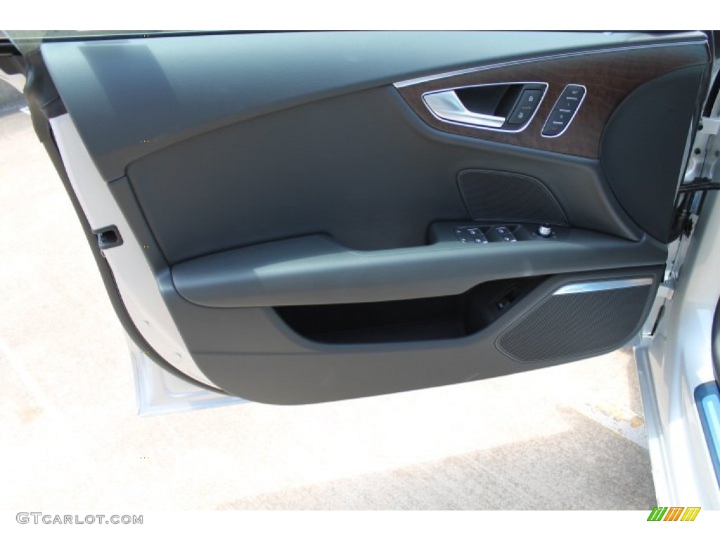 2015 Audi A7 3.0T quattro Premium Plus Titanium Gray Door Panel Photo #95821341