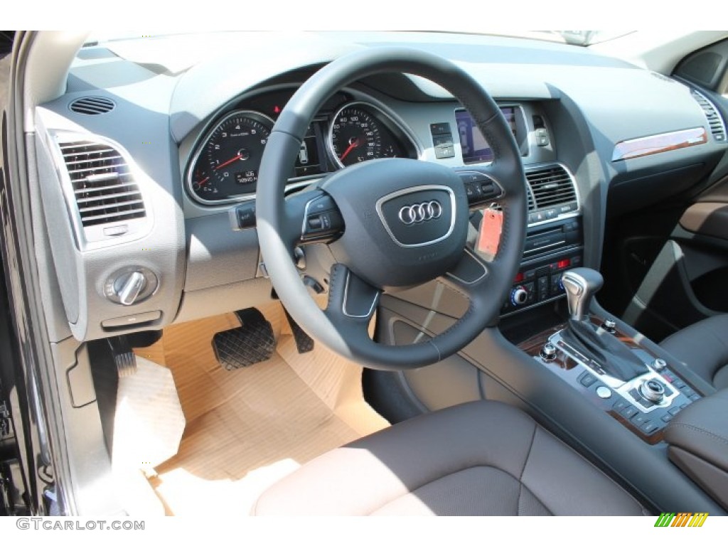 Espresso Interior 2015 Audi Q7 3.0 Prestige quattro Photo #95822097