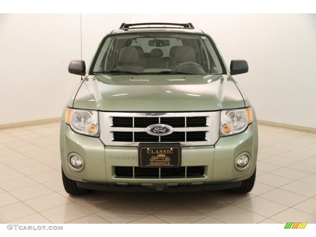 2008 Escape XLT V6 - Kiwi Green Metallic / Stone photo #2
