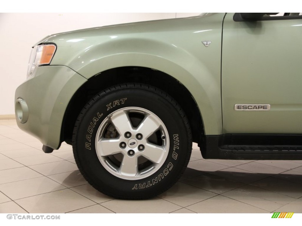 2008 Escape XLT V6 - Kiwi Green Metallic / Stone photo #16