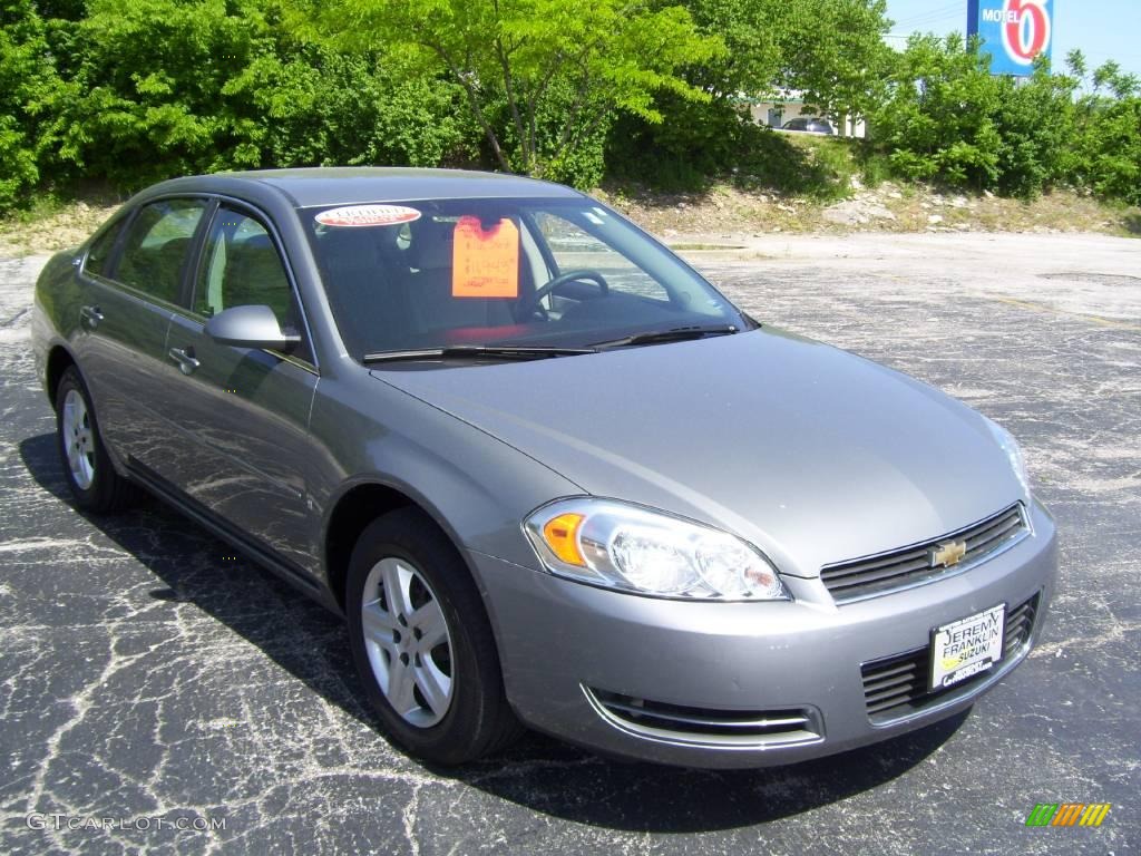 2008 Impala LS - Dark Silver Metallic / Gray photo #7