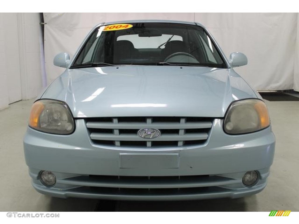 2004 Accent GT Coupe - Silver Mist / Gray photo #4