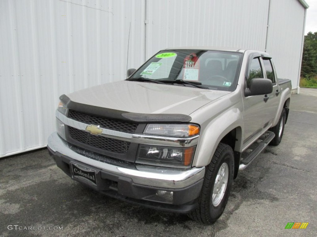 2007 Colorado LT Crew Cab 4x4 - Silver Birch Metallic / Very Dark Pewter photo #10