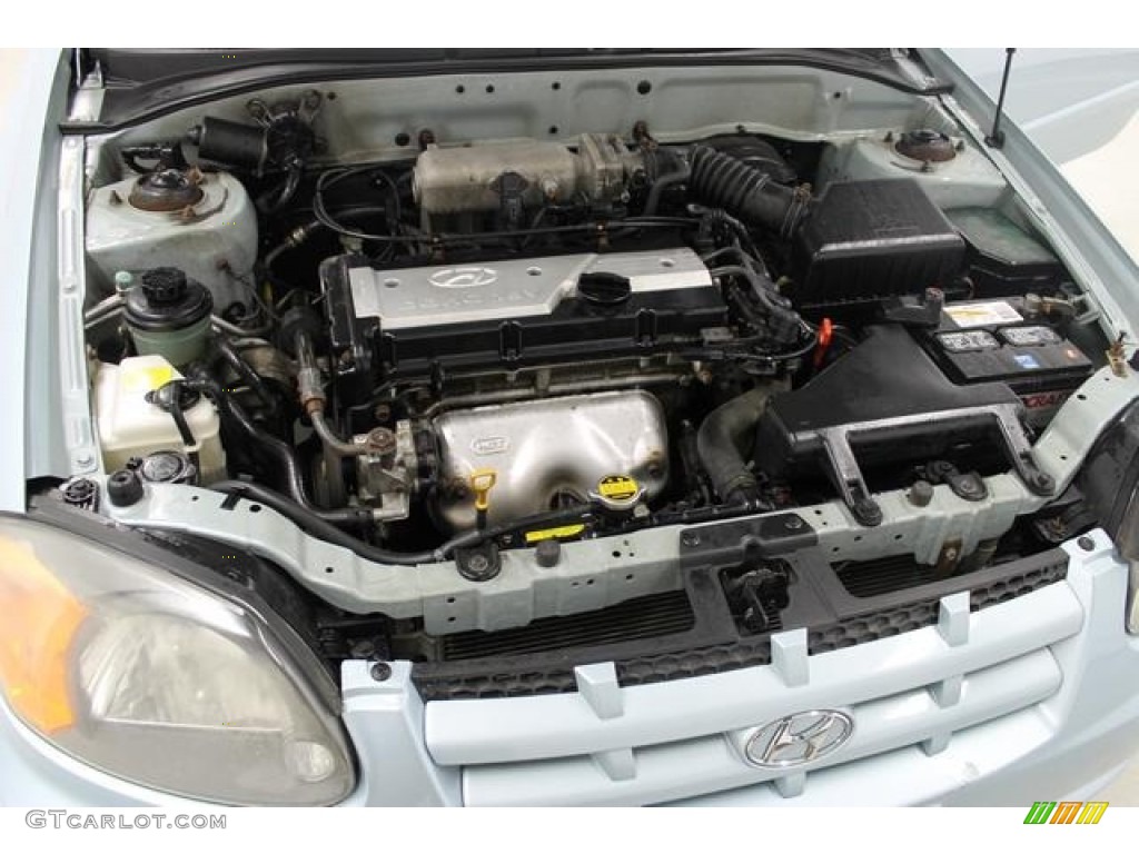 2004 Accent GT Coupe - Silver Mist / Gray photo #16