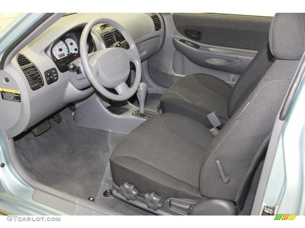 2004 Accent GT Coupe - Silver Mist / Gray photo #25