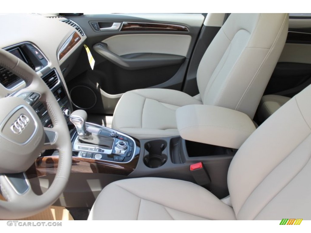 Pistachio Beige Interior 2015 Audi Q5 2.0 TFSI Premium Plus quattro Photo #95827878