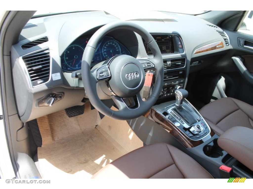 Chestnut Brown Interior 2015 Audi Q5 3.0 TDI Premium Plus quattro Photo #95828658