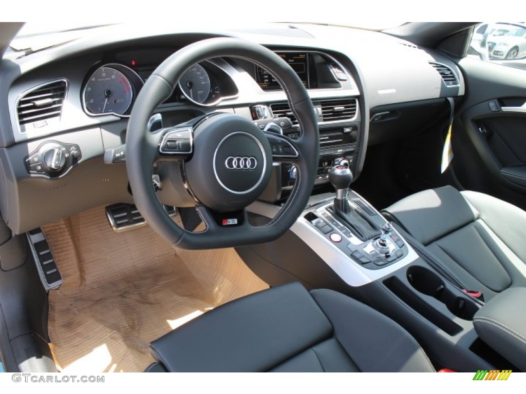 Black Interior 2015 Audi S5 3.0T Premium Plus quattro Coupe Photo #95829159