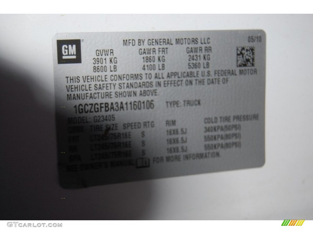 2010 Express 2500 Work Van - Summit White / Neutral photo #34