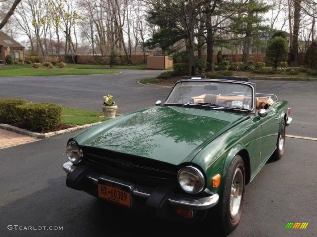 1976 TR6 Roadster - British Racing Green / Beige photo #2