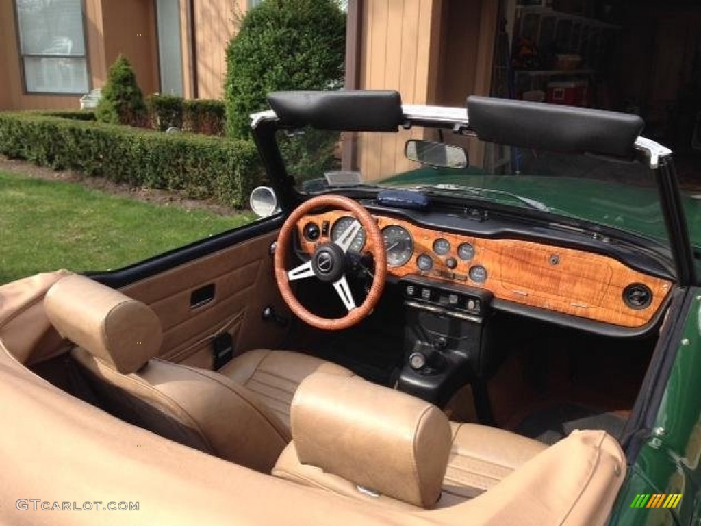 1976 TR6 Roadster - British Racing Green / Beige photo #3