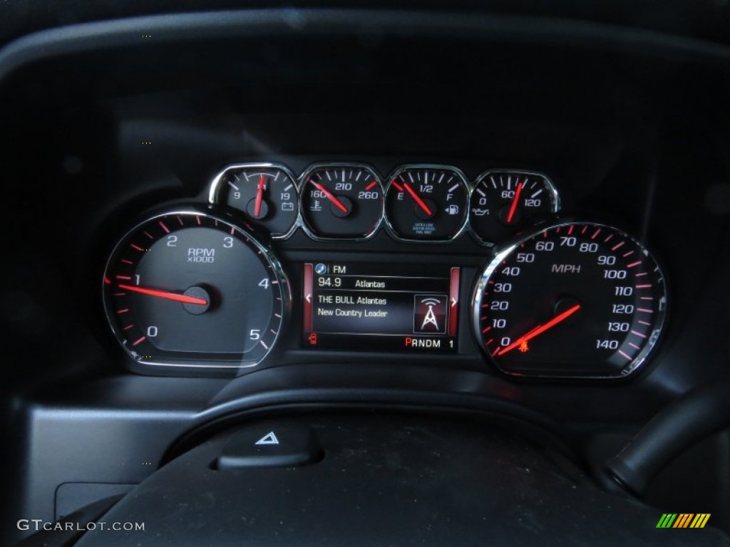 2015 GMC Sierra 3500HD SLT Crew Cab 4x4 Dual Rear Wheel Gauges Photo #95833108