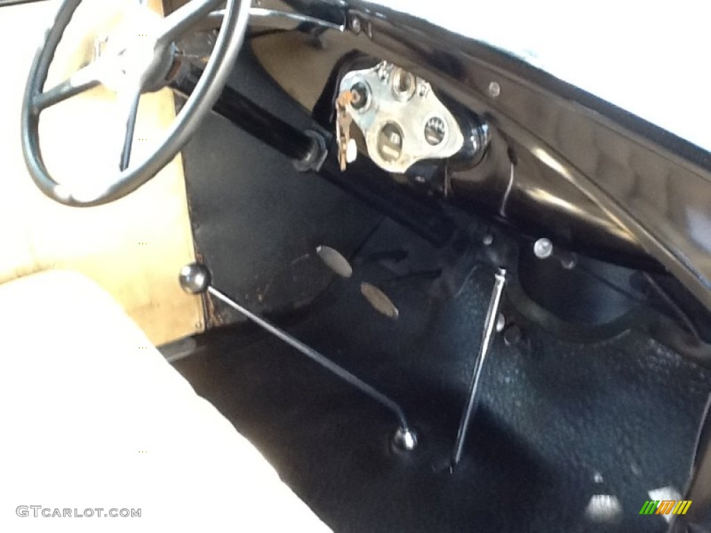 1930 Ford Model A Tudor Sedan Tan Dashboard Photo #95833243