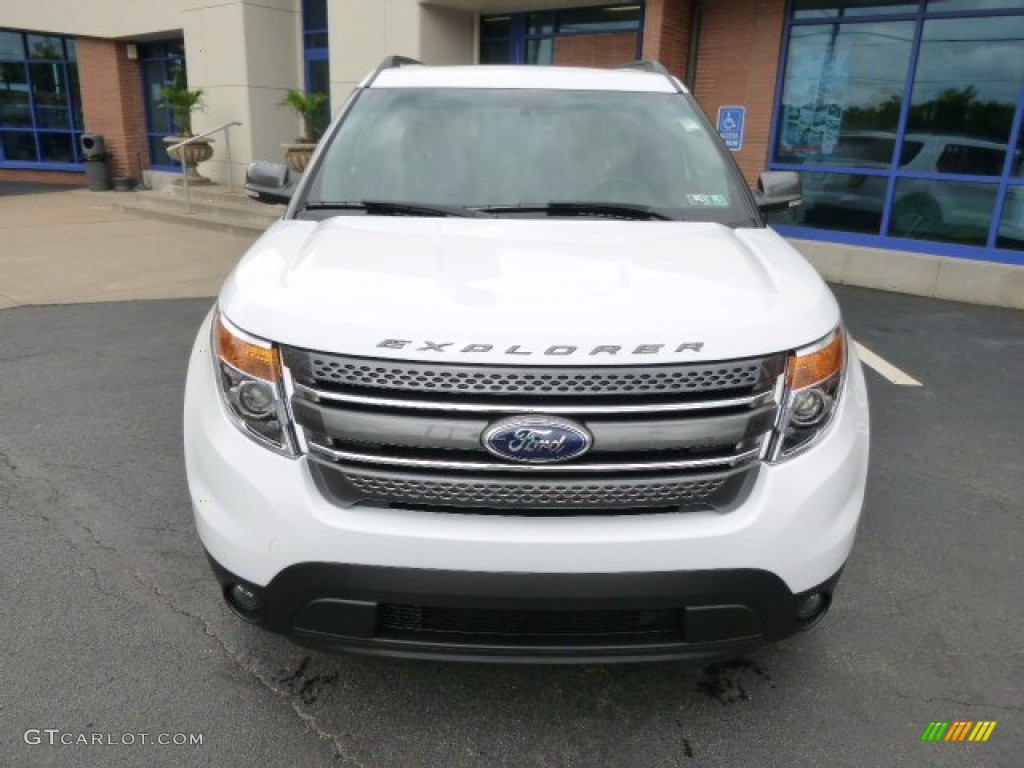 2015 Explorer XLT 4WD - Oxford White / Charcoal Black photo #3