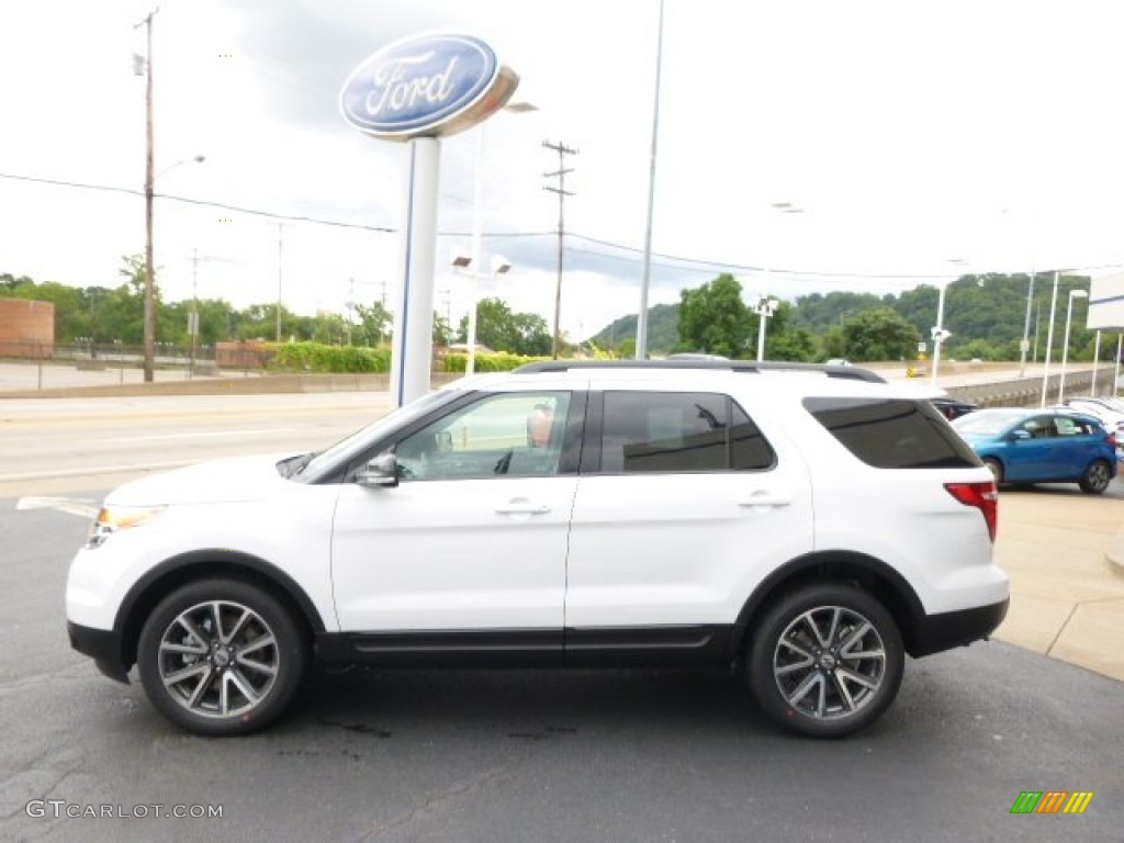 2015 Explorer XLT 4WD - Oxford White / Charcoal Black photo #5
