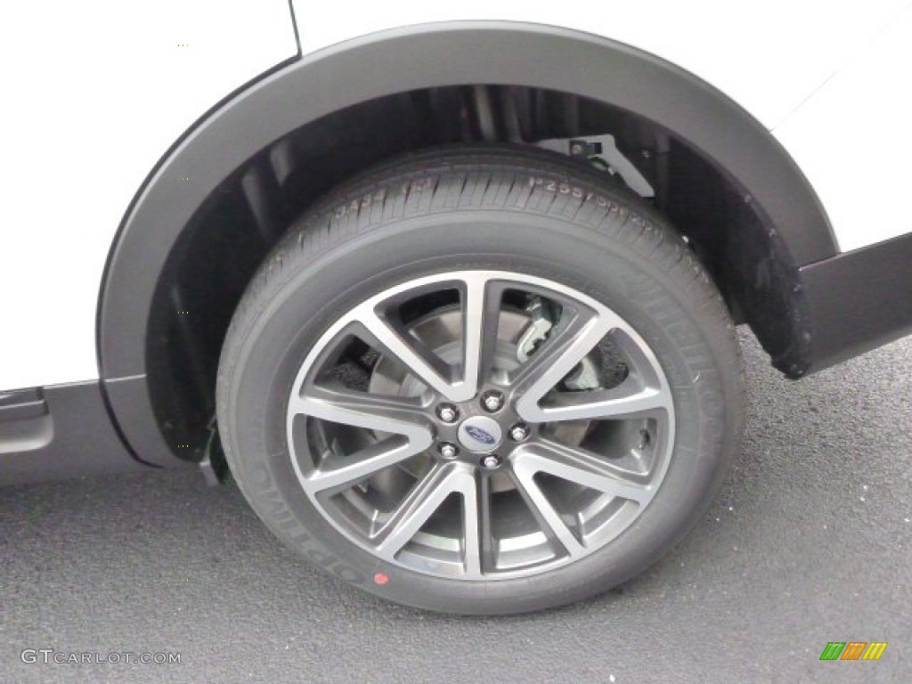 2015 Explorer XLT 4WD - Oxford White / Charcoal Black photo #9