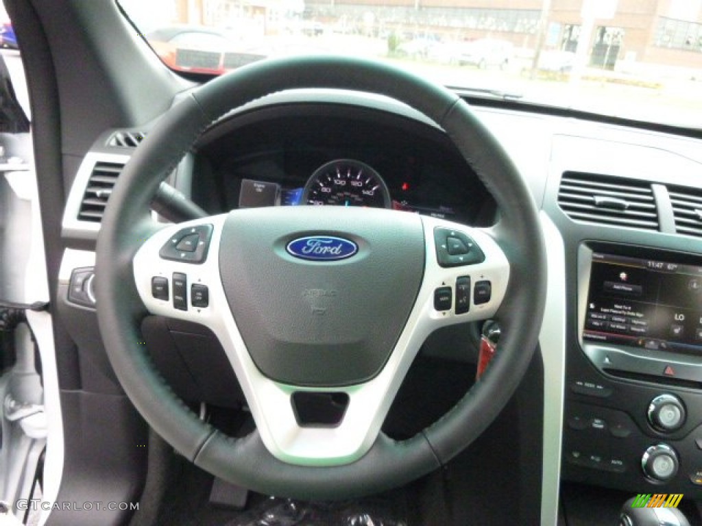 2015 Explorer XLT 4WD - Oxford White / Charcoal Black photo #19