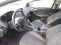 Charcoal Black 2014 Ford Focus Titanium Sedan Interior Color