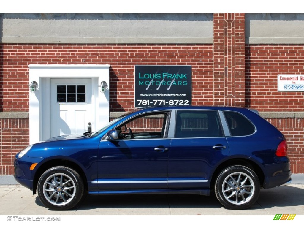 2006 Cayenne S Titanium - Marine Blue Metallic / Black/Steel Grey photo #1