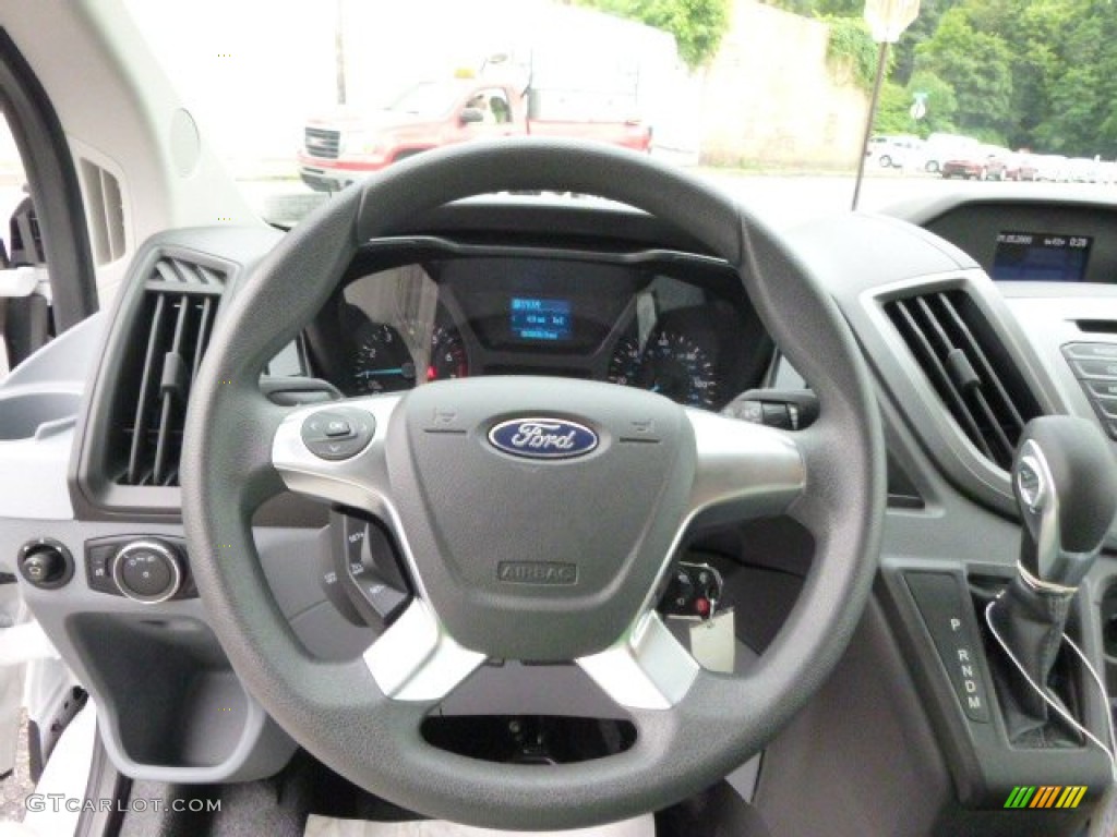 2015 Ford Transit Van 250 MR Long Pewter Steering Wheel Photo #95835622