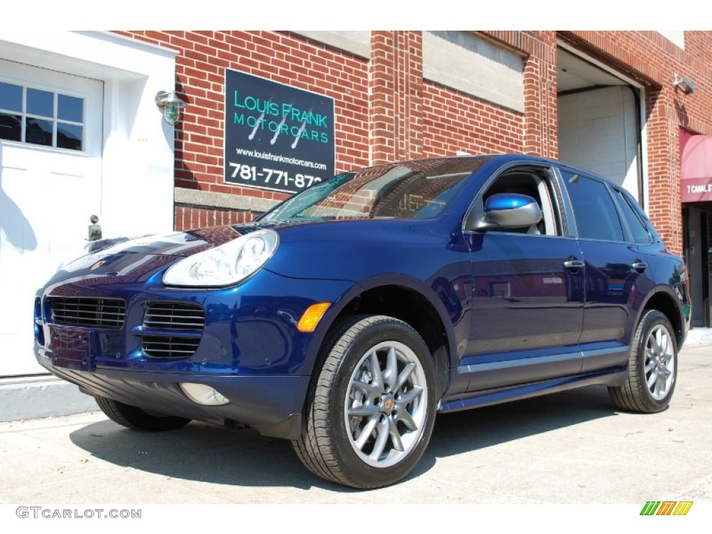 2006 Cayenne S Titanium - Marine Blue Metallic / Black/Steel Grey photo #4
