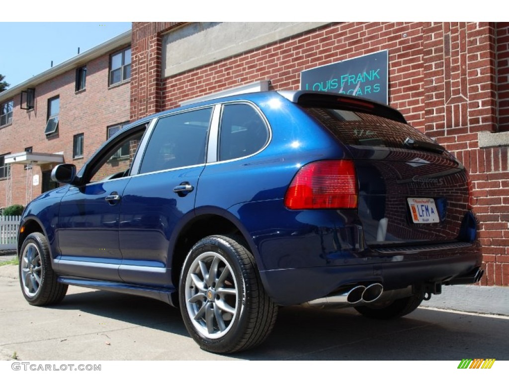 2006 Cayenne S Titanium - Marine Blue Metallic / Black/Steel Grey photo #5