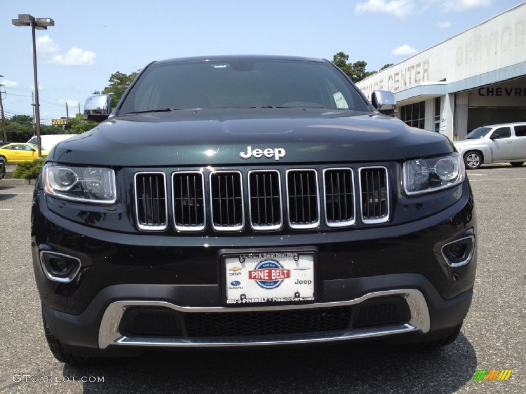 2014 Grand Cherokee Limited 4x4 - Black Forest Green Pearl / Morocco Black photo #2