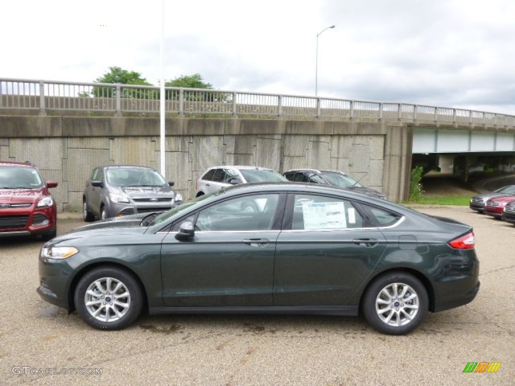 Guard Metallic 2015 Ford Fusion S Exterior Photo #95835781