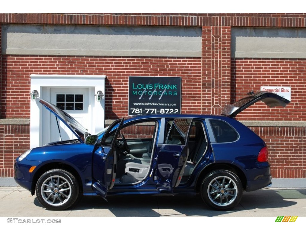 2006 Cayenne S Titanium - Marine Blue Metallic / Black/Steel Grey photo #31