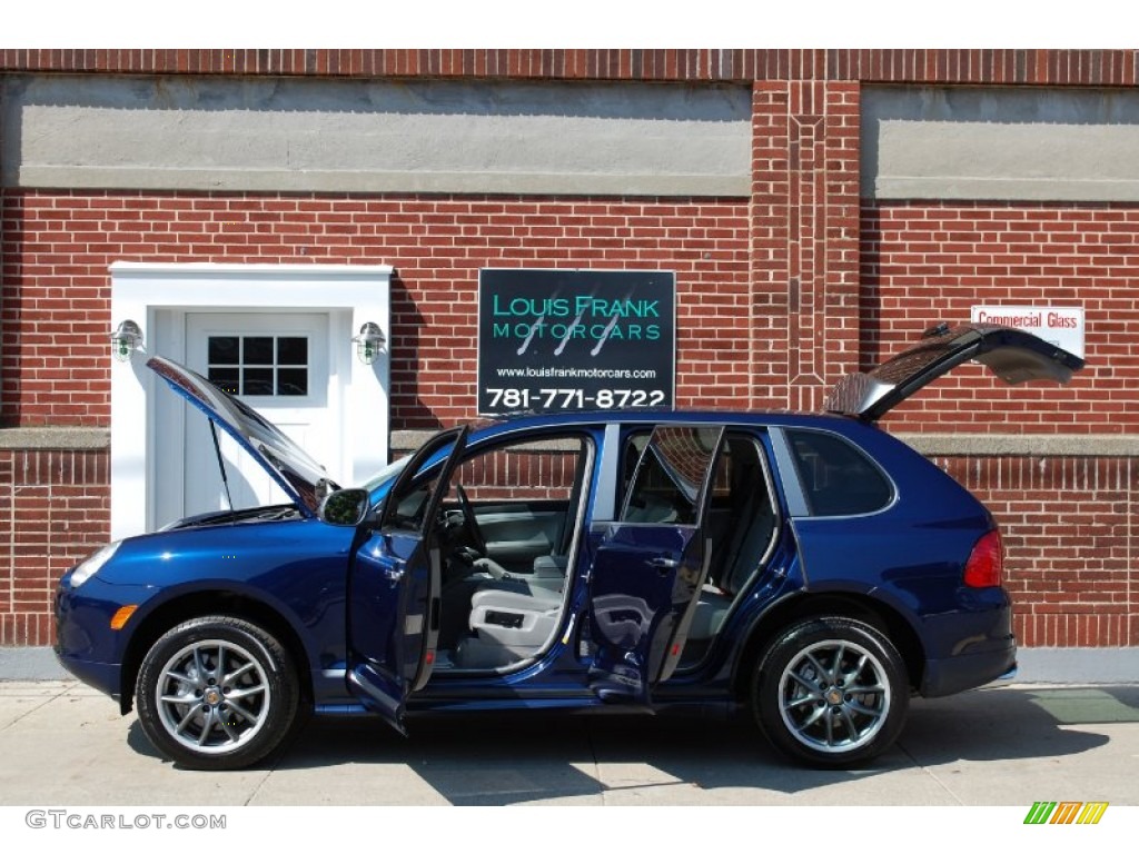 2006 Cayenne S Titanium - Marine Blue Metallic / Black/Steel Grey photo #32