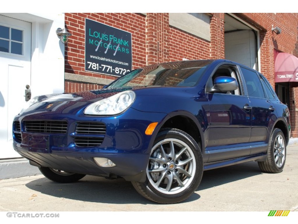 2006 Cayenne S Titanium - Marine Blue Metallic / Black/Steel Grey photo #33