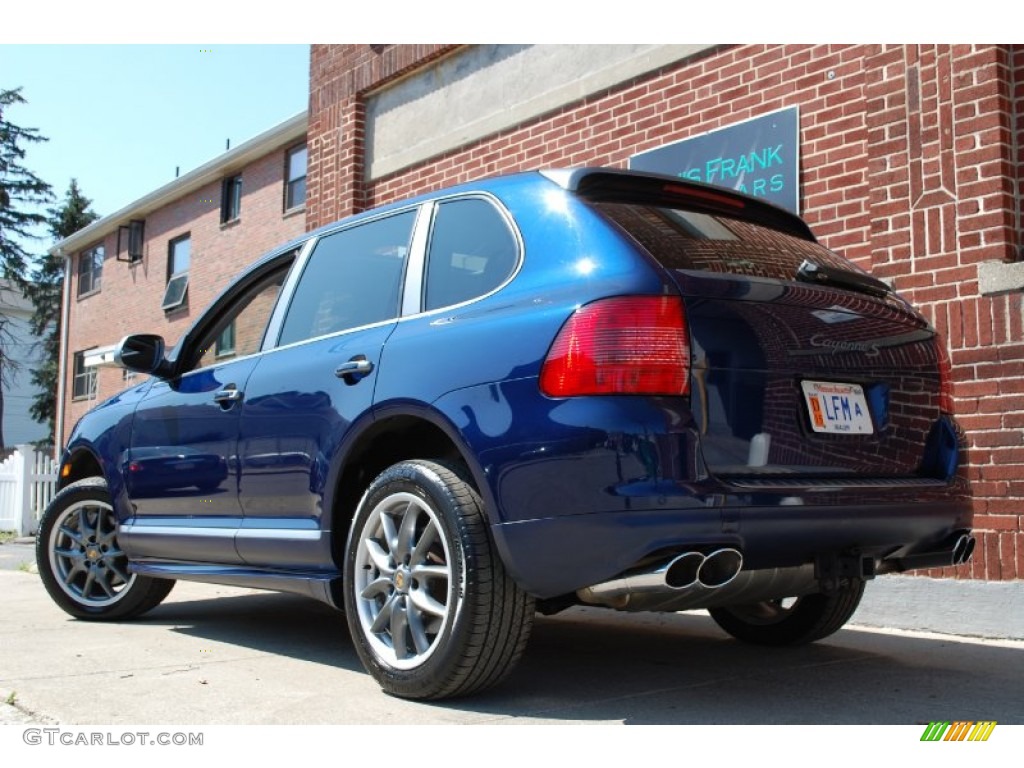 2006 Cayenne S Titanium - Marine Blue Metallic / Black/Steel Grey photo #39