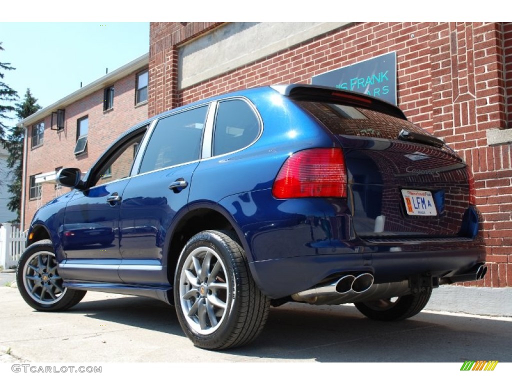2006 Cayenne S Titanium - Marine Blue Metallic / Black/Steel Grey photo #40