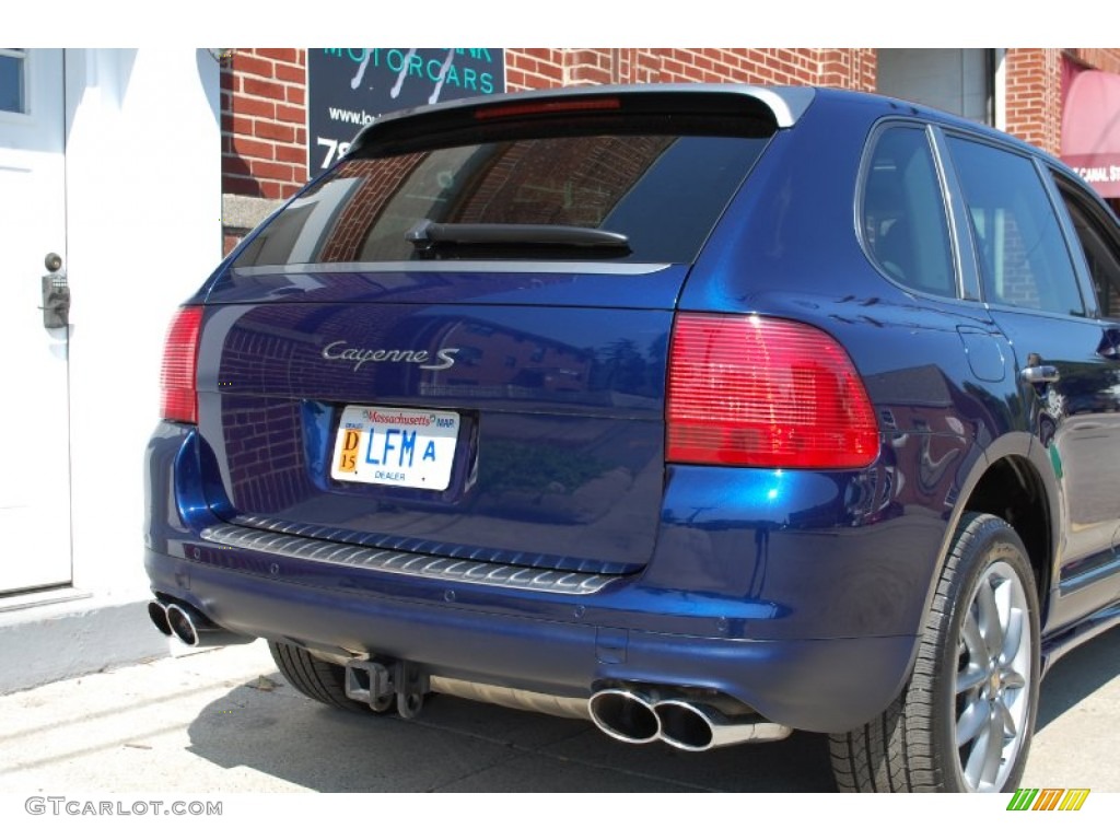 2006 Cayenne S Titanium - Marine Blue Metallic / Black/Steel Grey photo #43