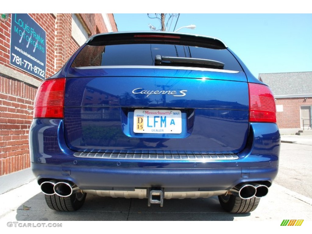 2006 Cayenne S Titanium - Marine Blue Metallic / Black/Steel Grey photo #44