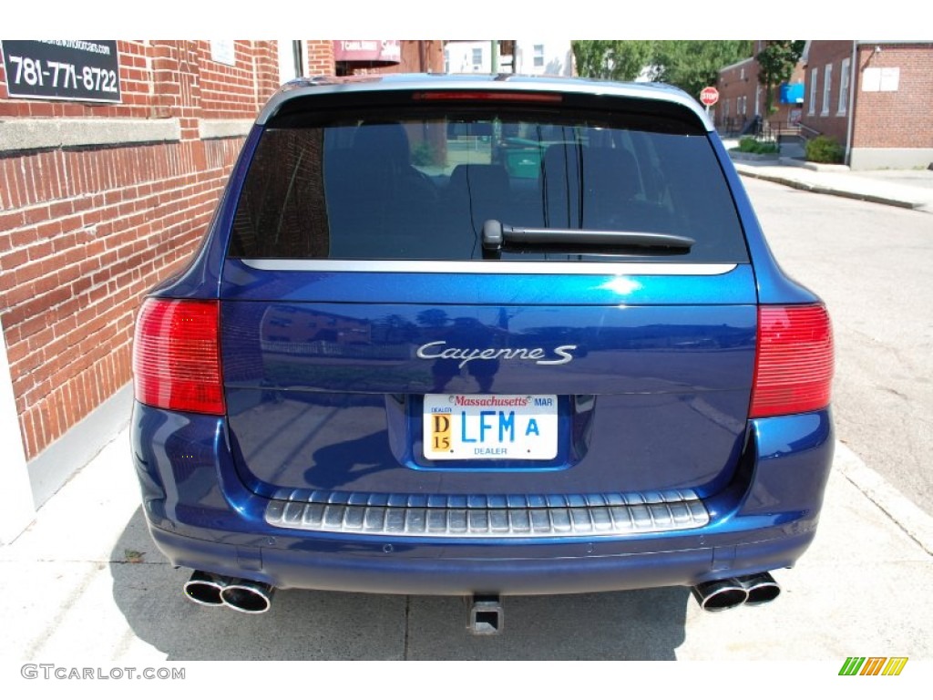 2006 Cayenne S Titanium - Marine Blue Metallic / Black/Steel Grey photo #46