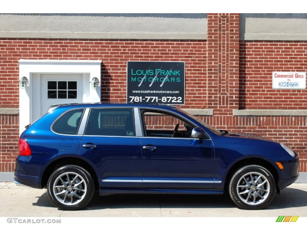 2006 Cayenne S Titanium - Marine Blue Metallic / Black/Steel Grey photo #55