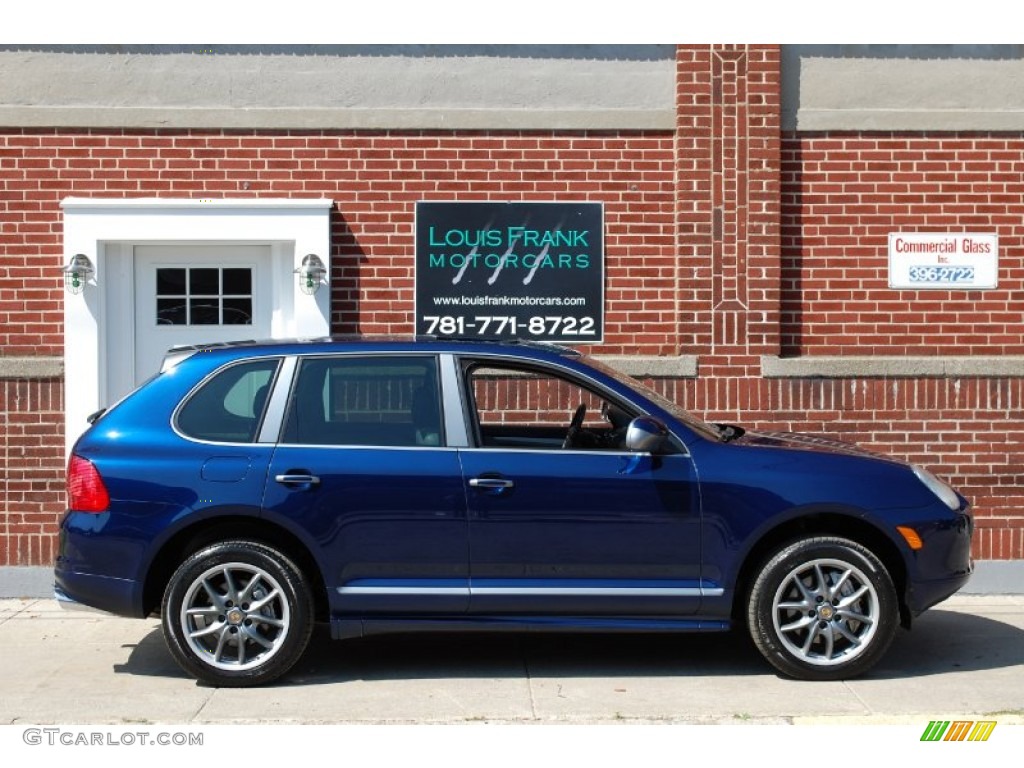 2006 Cayenne S Titanium - Marine Blue Metallic / Black/Steel Grey photo #56