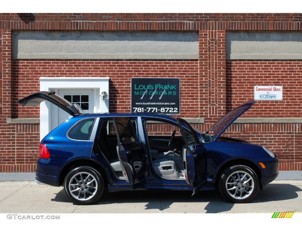 2006 Cayenne S Titanium - Marine Blue Metallic / Black/Steel Grey photo #65